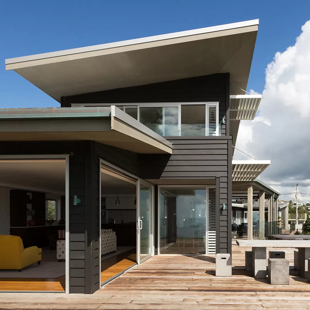 Red Beach home with Accoya weatherboards