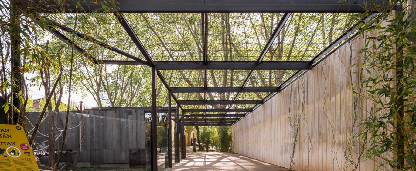 Accoya-wood-decking-and-cladding---Orangutan-enclosure,-Barcelona-Zoo,-Barcelona-hero-image