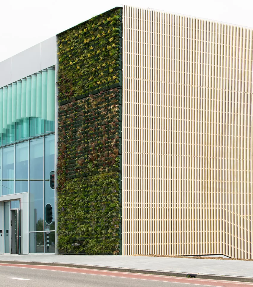 Venlo City Hall uses Accoya wood cladding. 