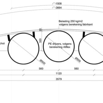 floating bridge drawing