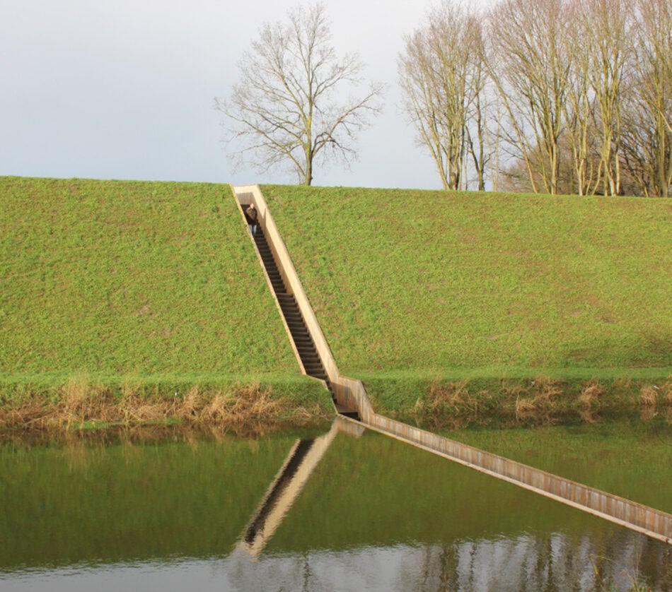 Pont Moses, ligne d'eau du Brabant de l’ouest, Pays-Bas 