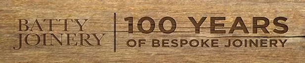 Batty Joinery 100 years logo