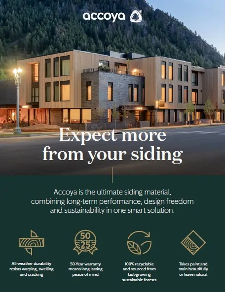 Accoya Voordeel Brochure - Gevelbekleding