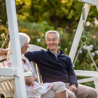 Sitting Spiritually garden swing - square3