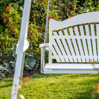 Sitting Spiritually garden swing - wide4