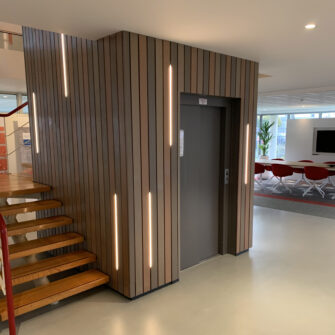 Accoya internal panelling - square