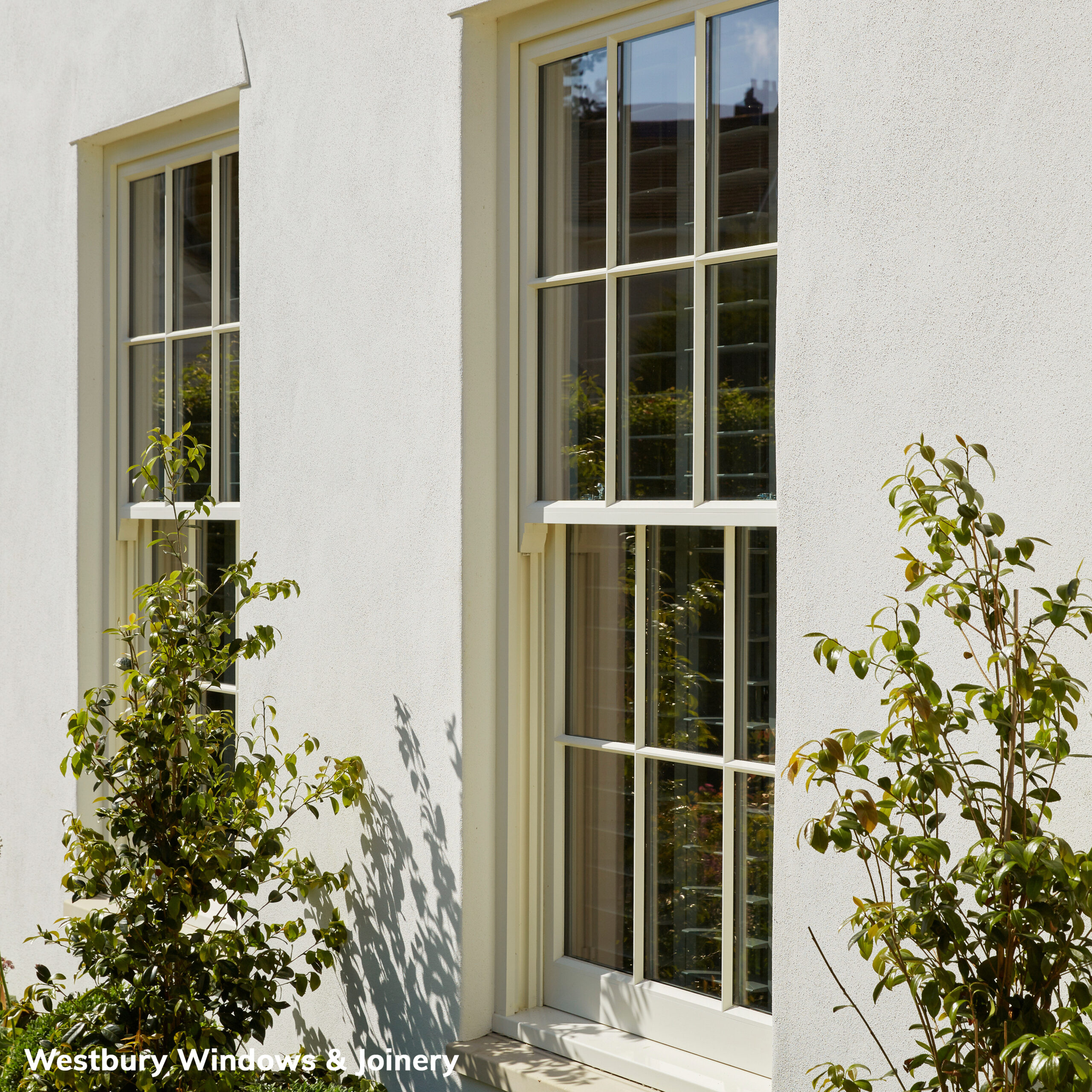 wooden sash windows Georgian home