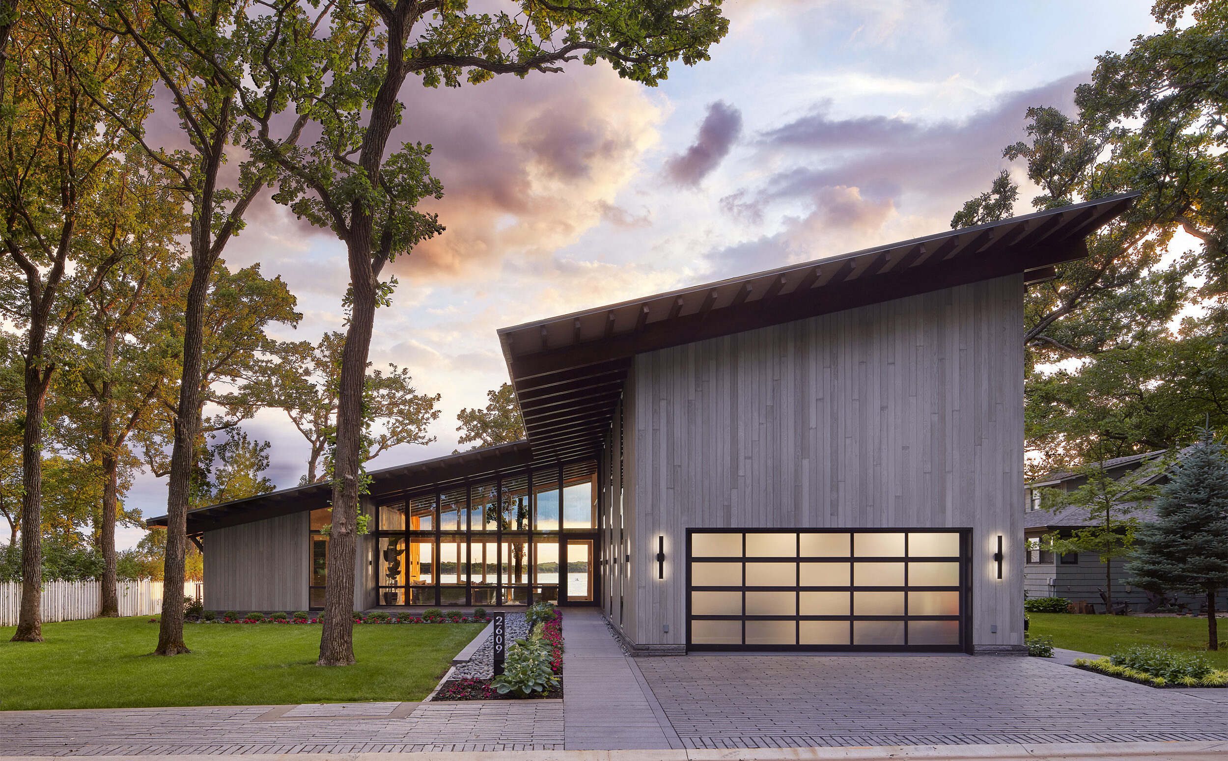 Iowa Lake House Accoya siding by reSAWN TIMBER co.