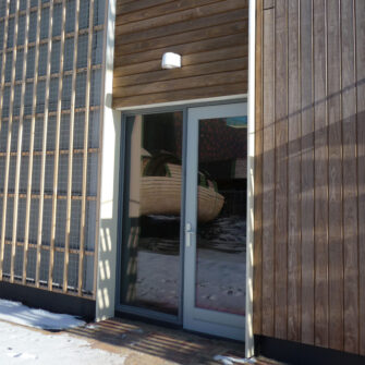 School De Verwondering Almere - Accoya wood - door - square
