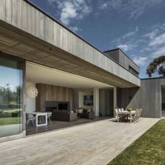 Portsea Beach House - Accoya wood - back - wide
