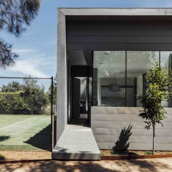 Portsea Sleepout - Accoya wood - entrance - wide