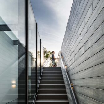Portsea Sleepout - Accoya wood - stairs - square