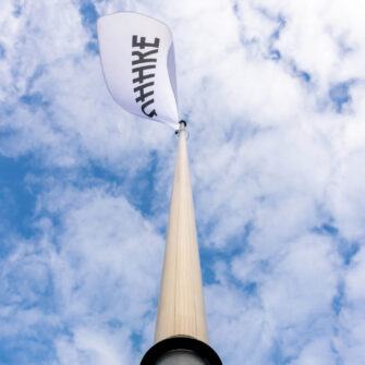 Puitmast OÜ - Flagpole UHHKE - looking up - wide