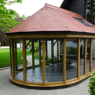 Traditional Conservatories Limited_Accoya wood conservatory - end view - wide