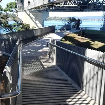 Accoya decking walkway under Harbour Bridge-Auckland New Zealand-2-square