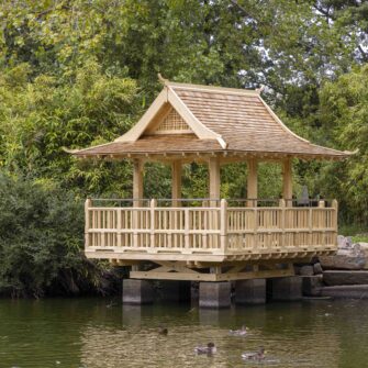 Paul's Joinery Ltd - The Japanese Pavilion in Saumarez Park re-born