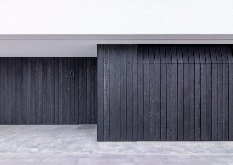 Accoya wood garage doors