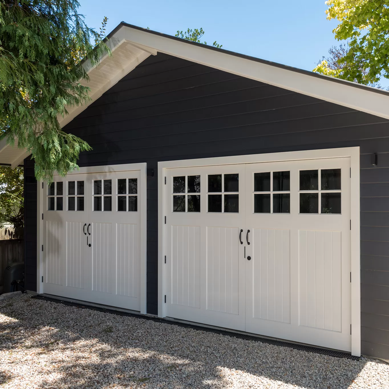 Wooden Garage doors for Carinya House