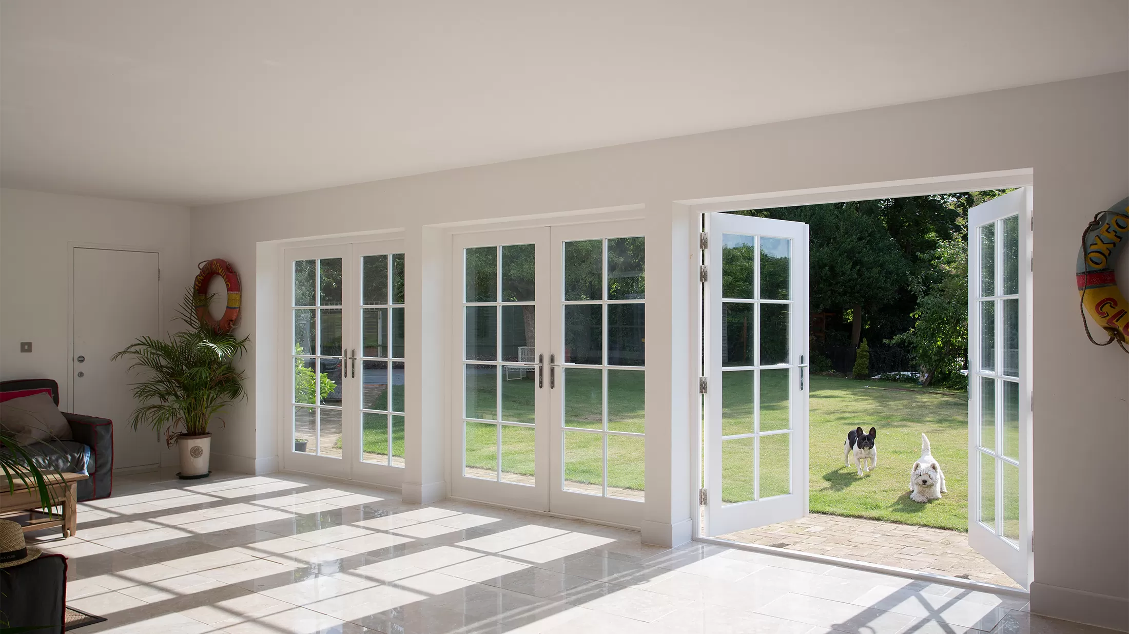 Accoya French doors for residential addition 