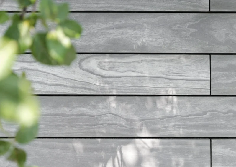 grey decking close up