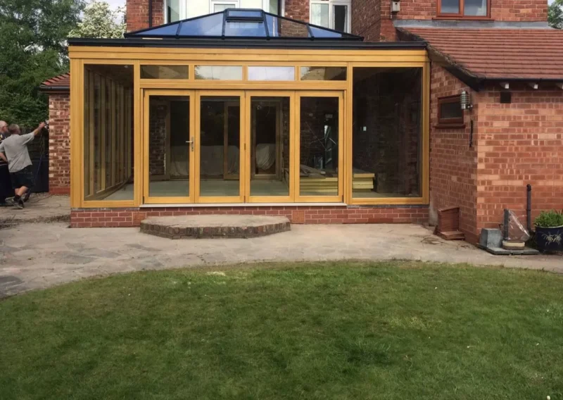 wooden bifold door project