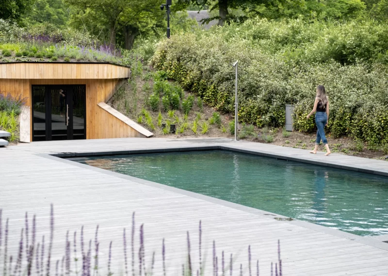 Grey pool decking project Accoya