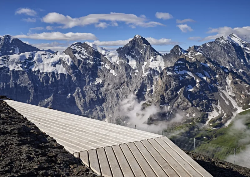 Accoya Decking mountain top in Switzerland