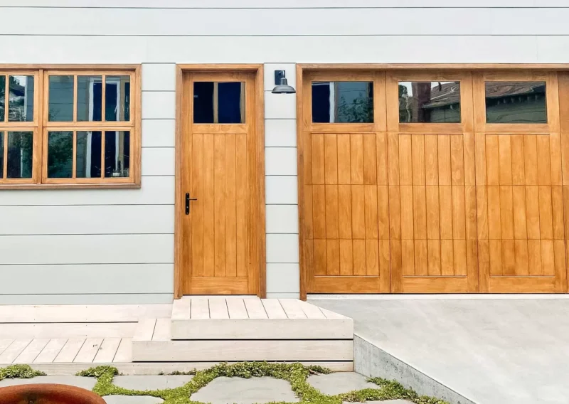 wood garage door