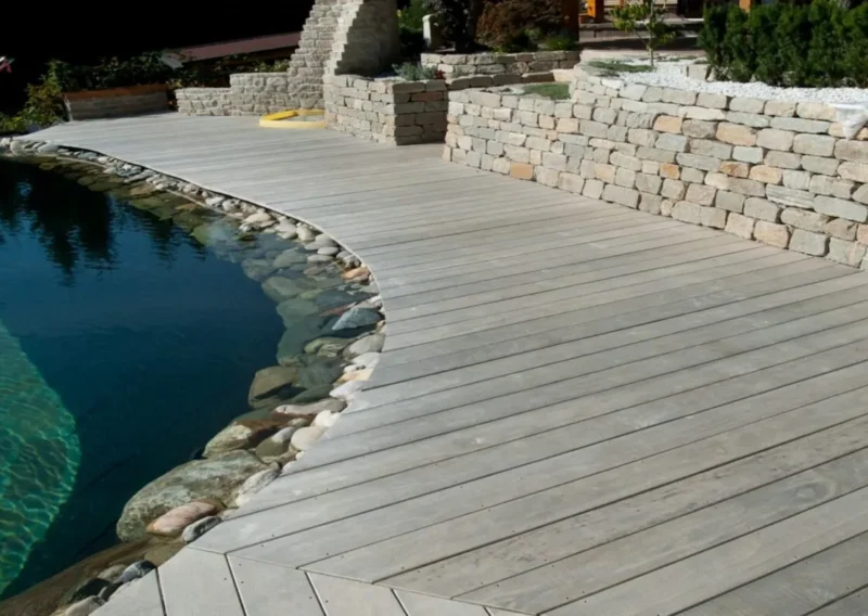 Accoya wood pool decking