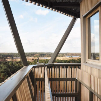 Accoya cladding-Fire Tower Heide Belgium-square-1