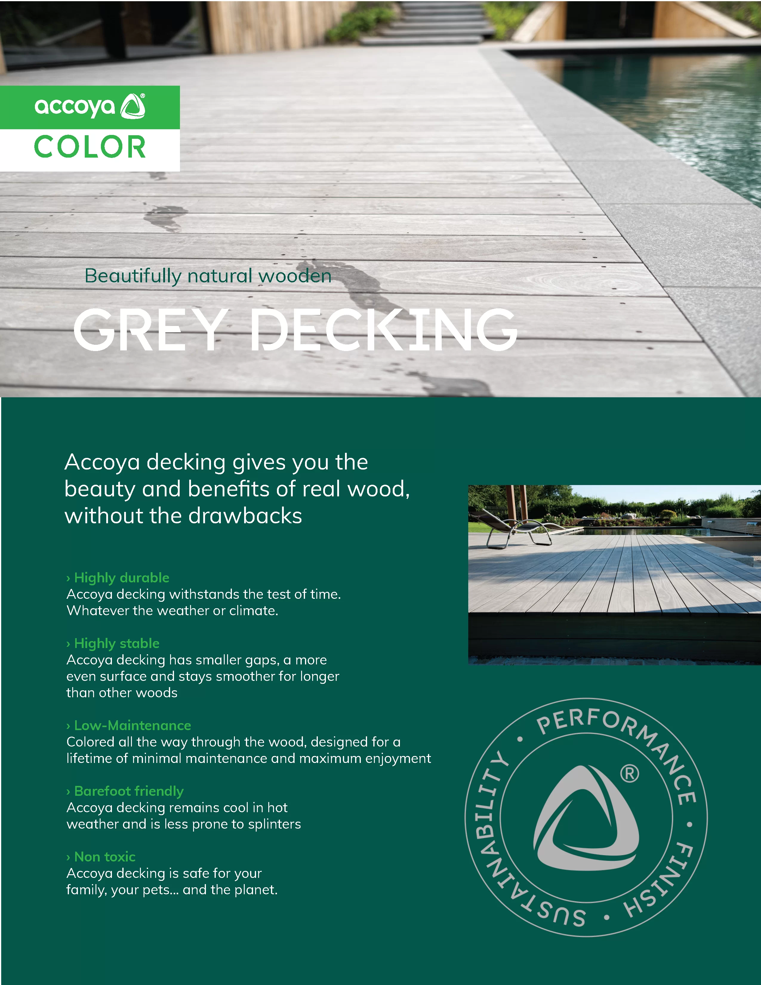 Accoya Color Grey Benefits Flyer