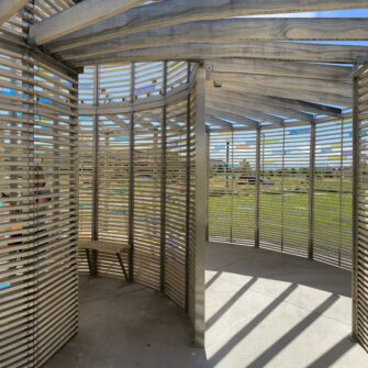 Accoya Wood-Inspiration- Woven Light Sculpture-Denver-square1