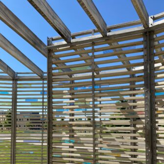 Accoya Wood-Inspiration- Woven Light Sculpture-Denver-square2