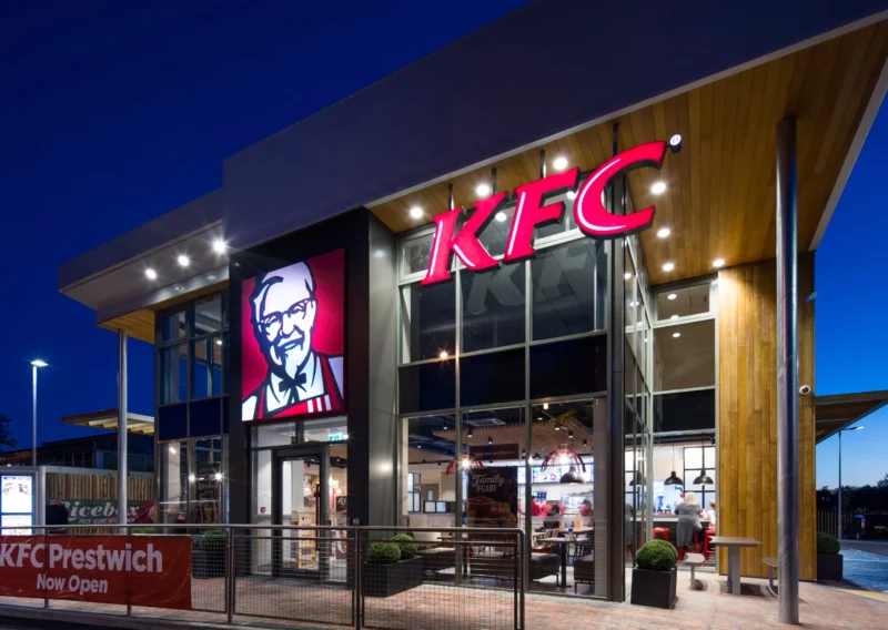 Wood cladding for KFC