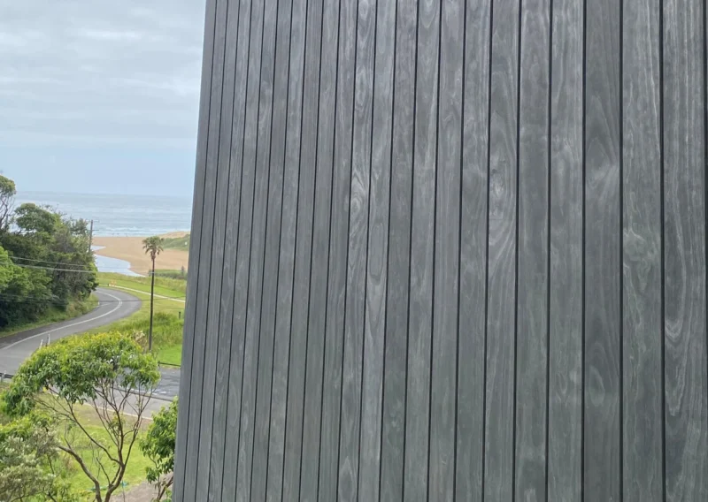 Australia home with grey siding by the sea