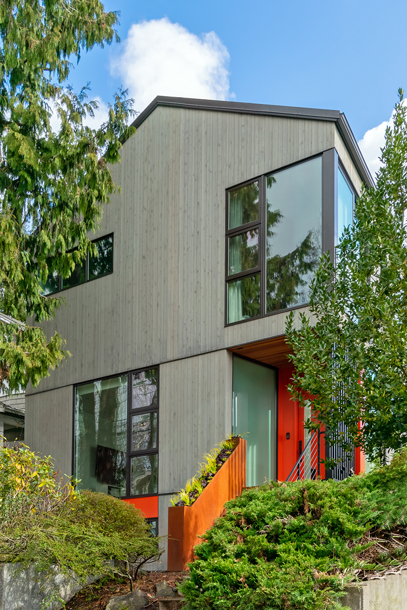 Transforming a 1960 Bungalow into a Striking Two-Story Modern Gable Home with Accoya