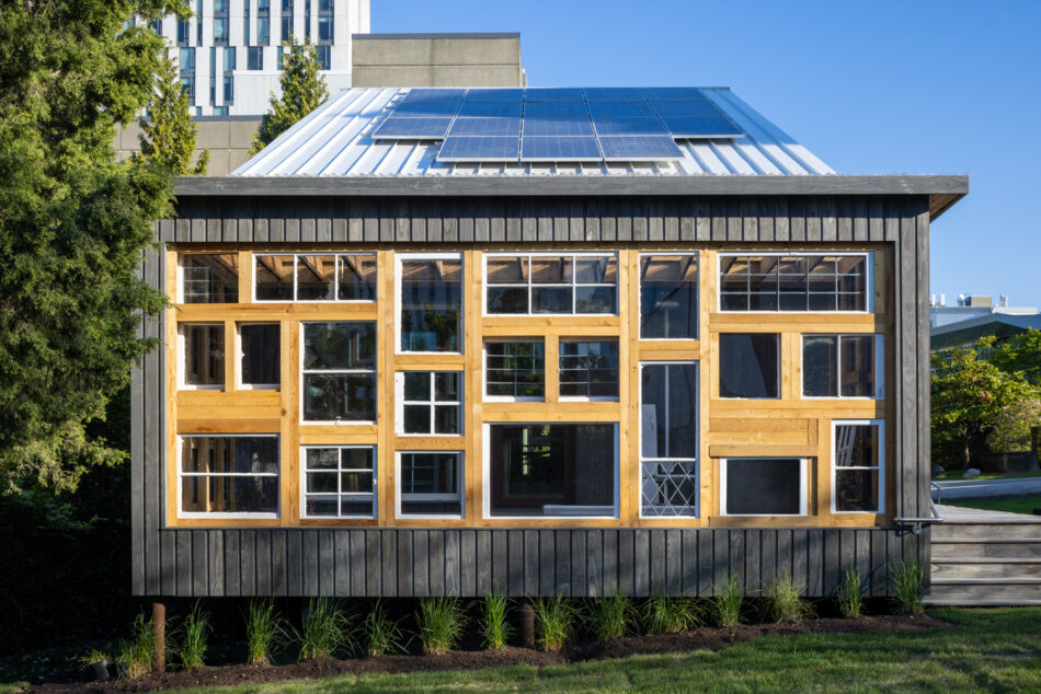 Harmonizing Sustainability and Elegance: The Triumph of Third Space Commons with Accoya® Color Grey Siding and Decking