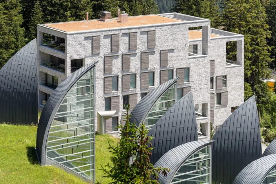 Tschuggen Grand Hotel Arosa Switzerland Accoya Wood Sliding Shutters