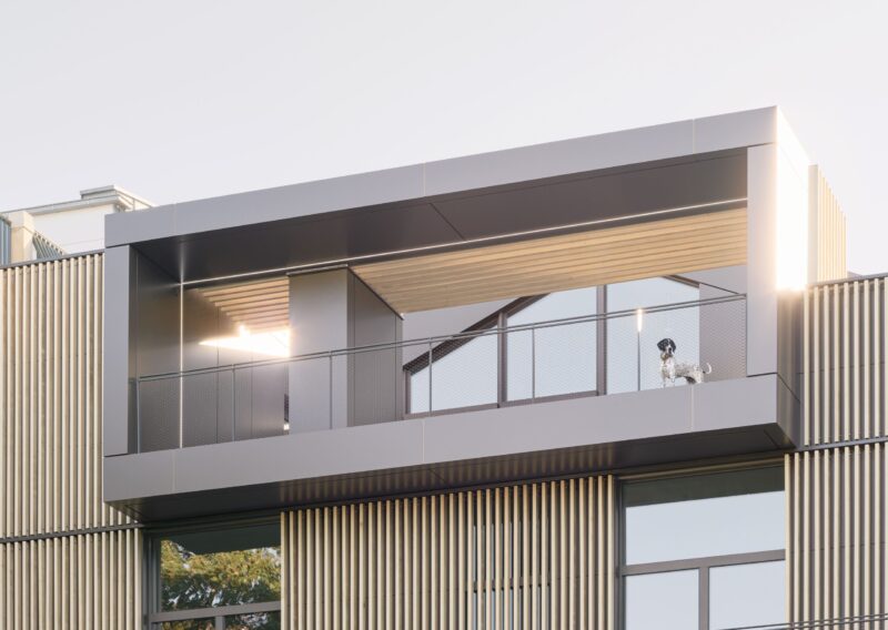 Accoya Fassade und Terrasse Villa M Deutschland
