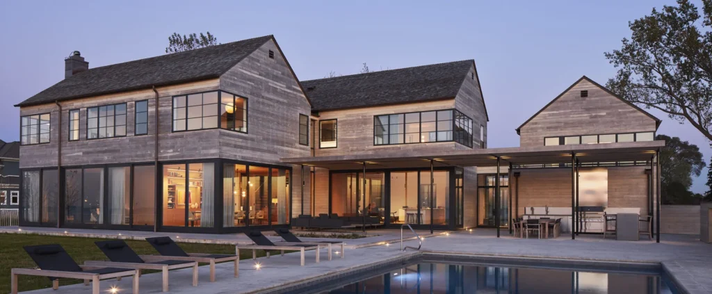 Wood siding St Joseph beach house